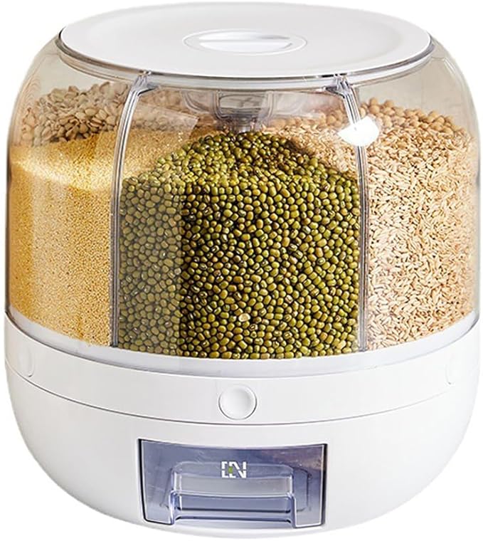 360-Degree Rotating Grain, and Rice Dispenser