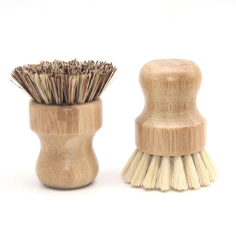 Natural Bamboo Scrub Brushes