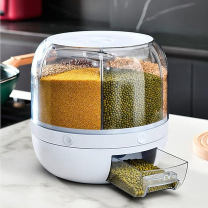 360-Degree Rotating Grain, and Rice Dispenser