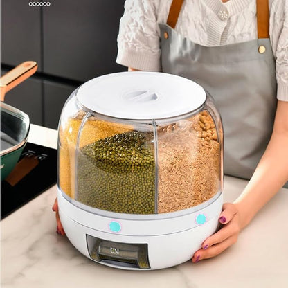 360-Degree Rotating Grain, and Rice Dispenser